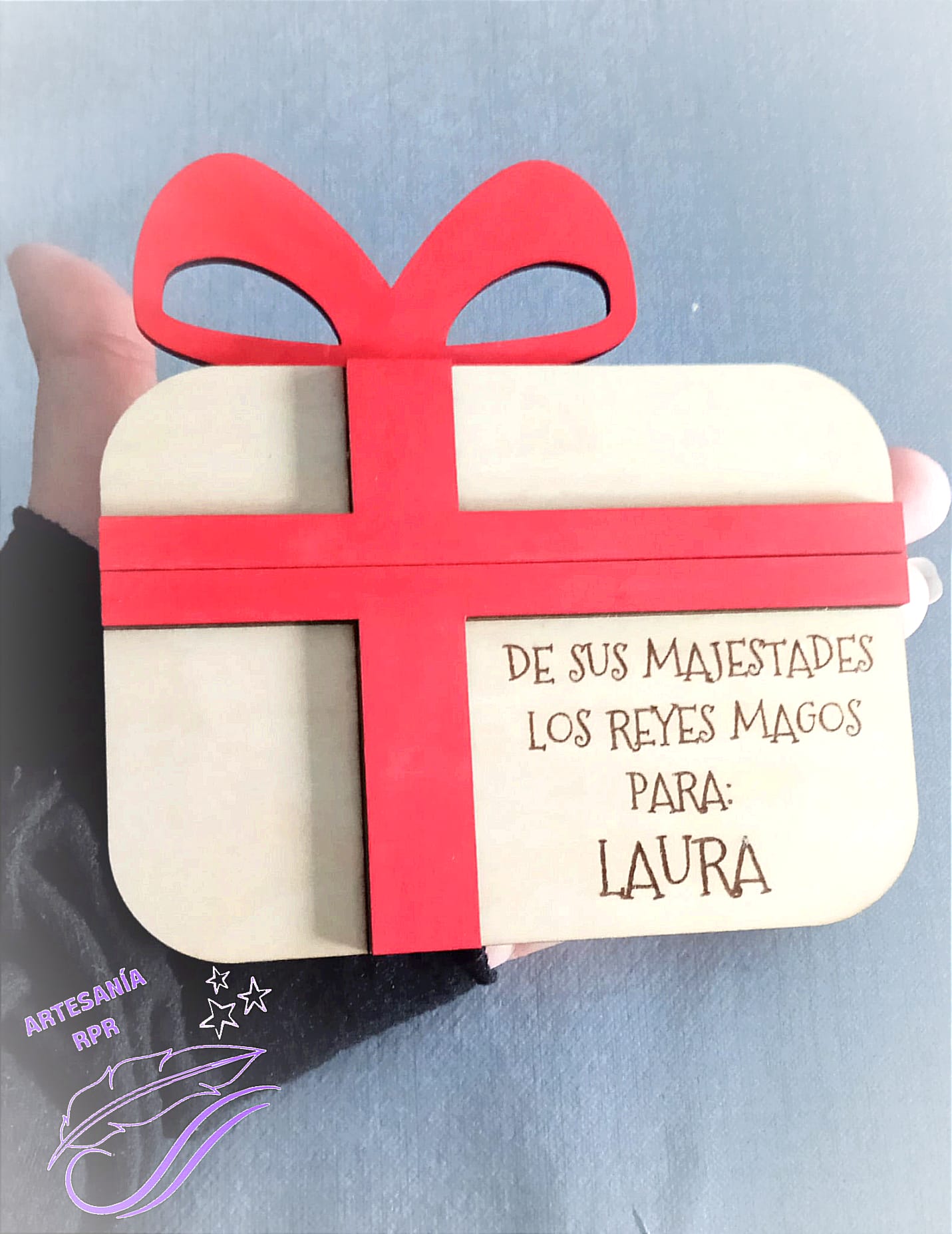 Sobre regalo tarjeta madera