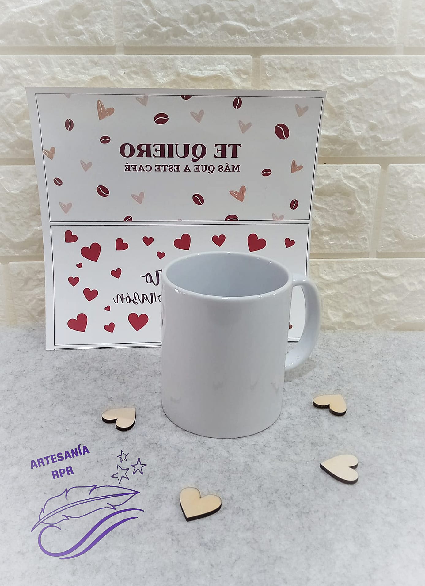 Taza blanca personalizada