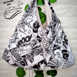 Bolso origami comic hecho a mano