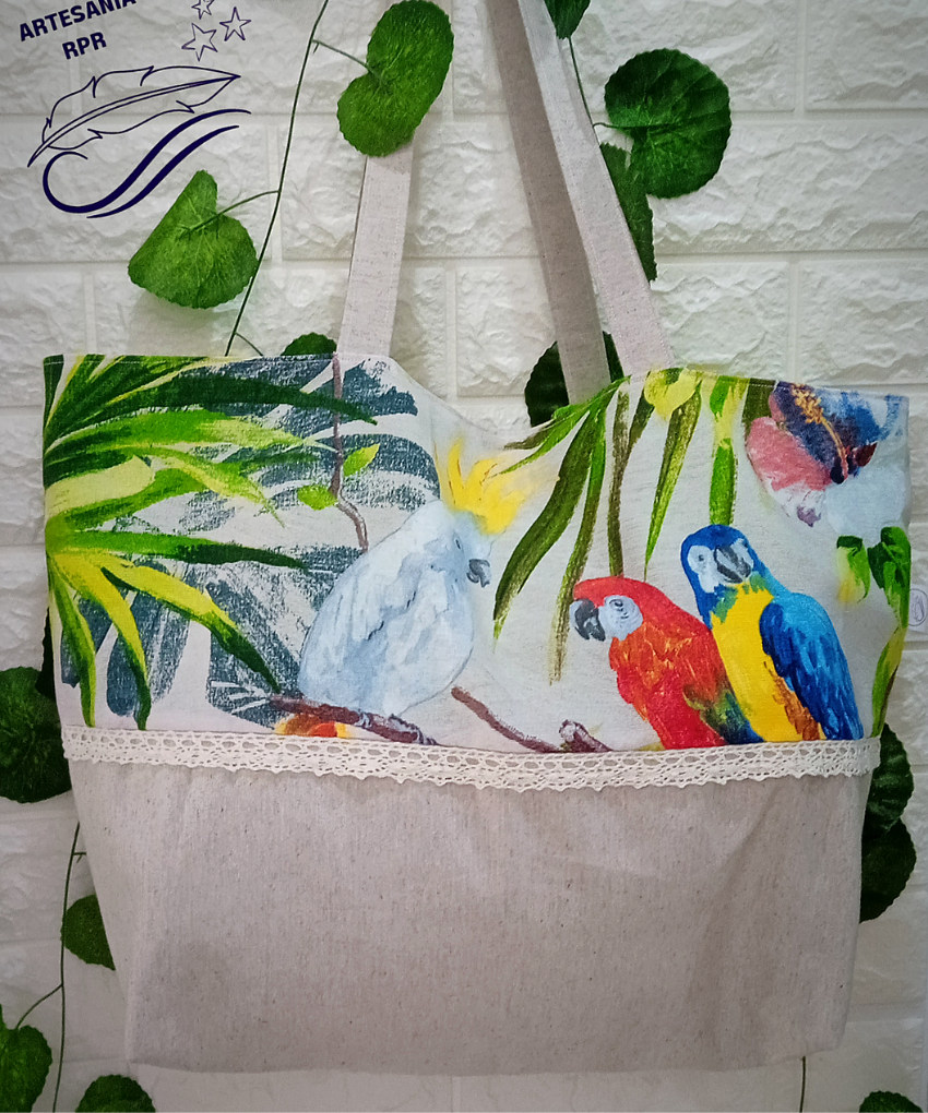 Bolso capazo verano hecho a mano