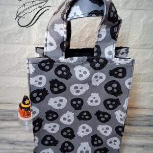 bolsa calavera halloween hecha a mano