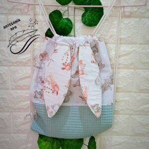 Mochila saco infantil orejitas