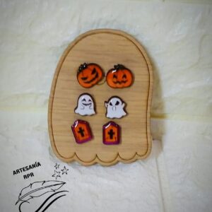 Pendientes halloween hecho a mano
