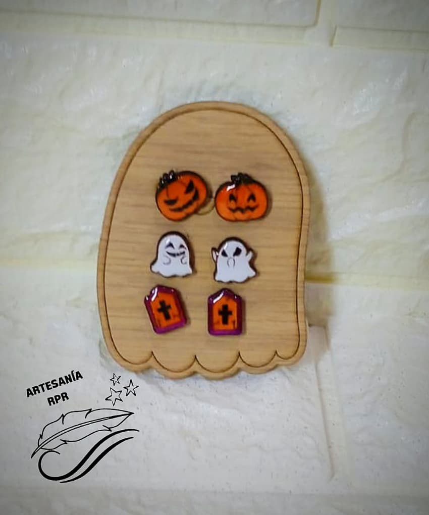 Pendientes Halloween hechos a mano