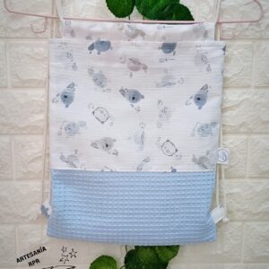 Mochila saco infantil indigo