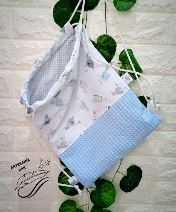 Mochila saco infantil indigo - Imagen 2