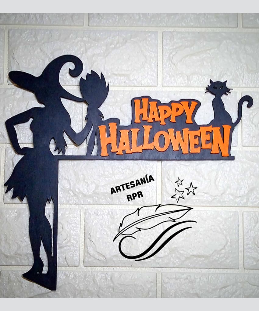 Bruja de Madera de Halloween