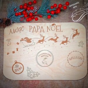 Bandeja Papá Noel Madera
