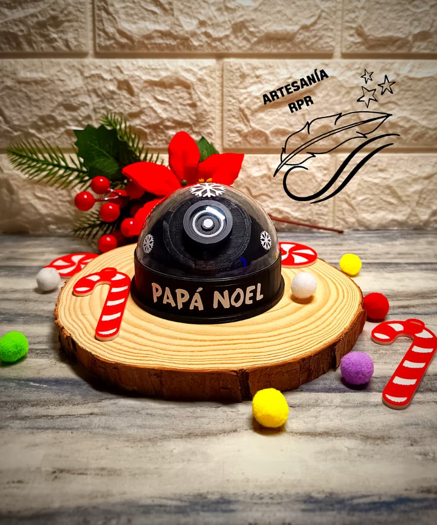 Adorno Cámara Espía Papá Noel