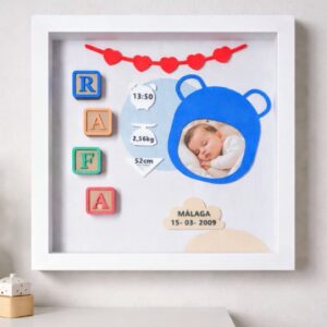 Cuadro natalicio personalizado