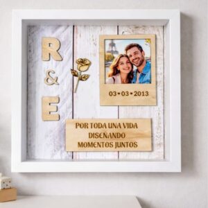 Cuadro personalizado con dedicatoria