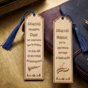marcapagina personalizado de madera